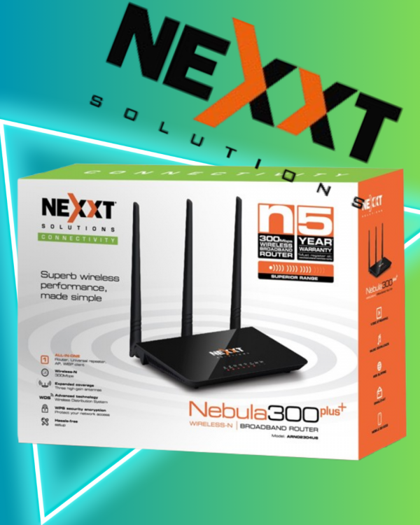 Router Nexxt Nebula 300 plus (2155) – Tu tienda de Compras Online